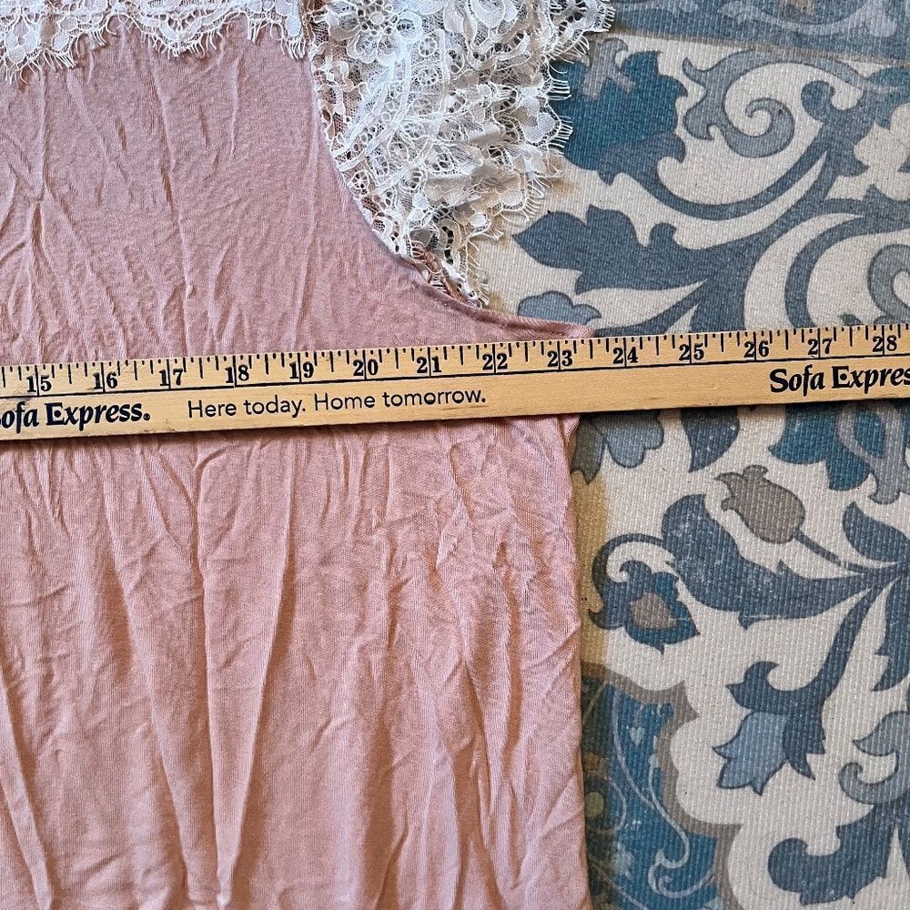 Ambrielle 2pc Sleep Set PJs 2XL Pink White Lace - Picture 9 of 15